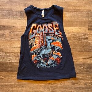 Limited Edition Goose Tank Top Unisex Navy Graphic 💯🔥💯